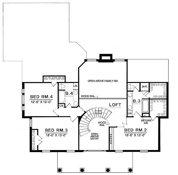 House Plans with Grand Staircase Great Design with Grand Staircase 7459rd 1st Floor