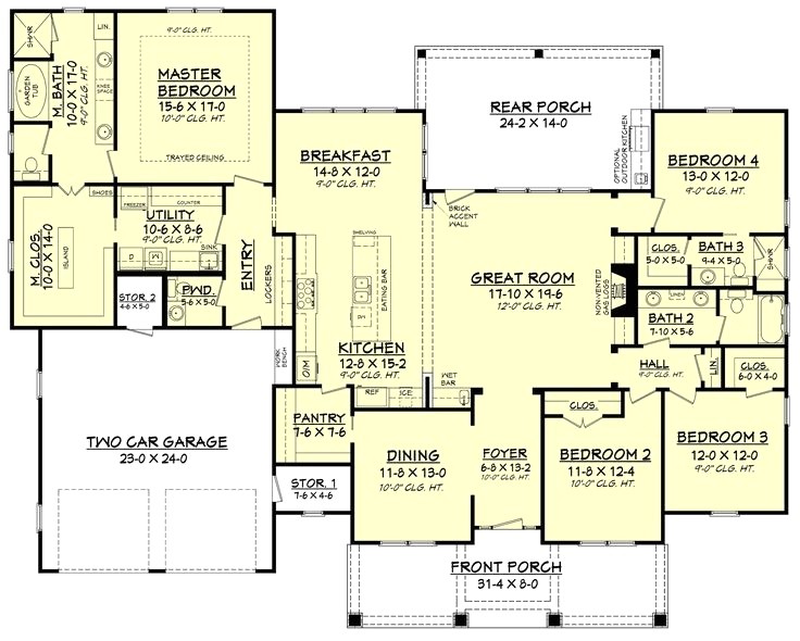 House Plans with Large Great Rooms One Story House Plans with Great Room New 4 Bedroom House House Plans with Large Great Rooms One Story House Plans with Great Room New 4 Bedroom House