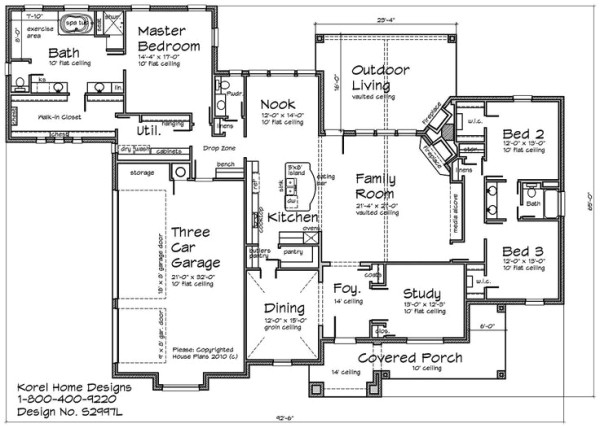 House Plans with Laundry Room attached to Master Bedroom House Plans by Korel Home Designs I Like the Master