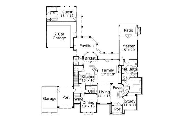 House Plans with Separate Guest House Separate Guest Quarters House Plans Pinterest