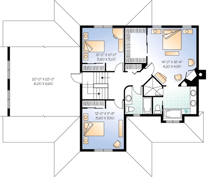 House Plans with Separate Office Entrance Home Office with Separate Entrance 21634dr