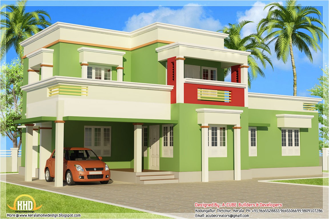 Indian Simple Home Design Plans Simple 3 Bedroom Flat Roof Home Design 1879 Sq Ft Indian Simple Home Design Plans Simple 3 Bedroom Flat Roof Home Design 1879 Sq Ft