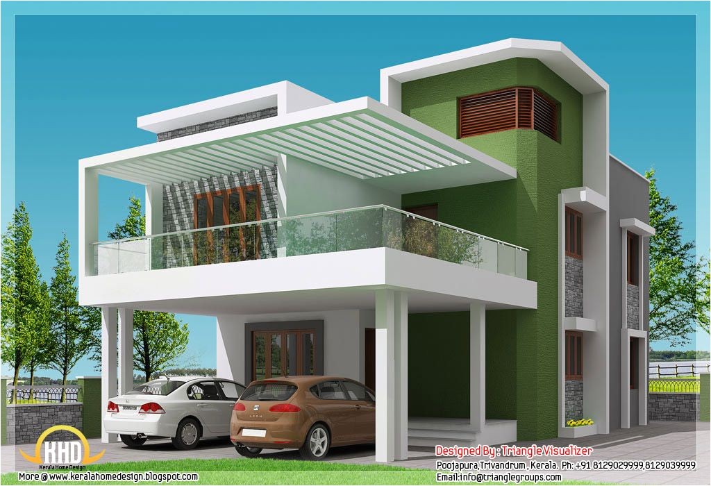 Indian Simple Home Design Plans Small Modern Homes Beautiful 4 Bhk Contemporary Modern