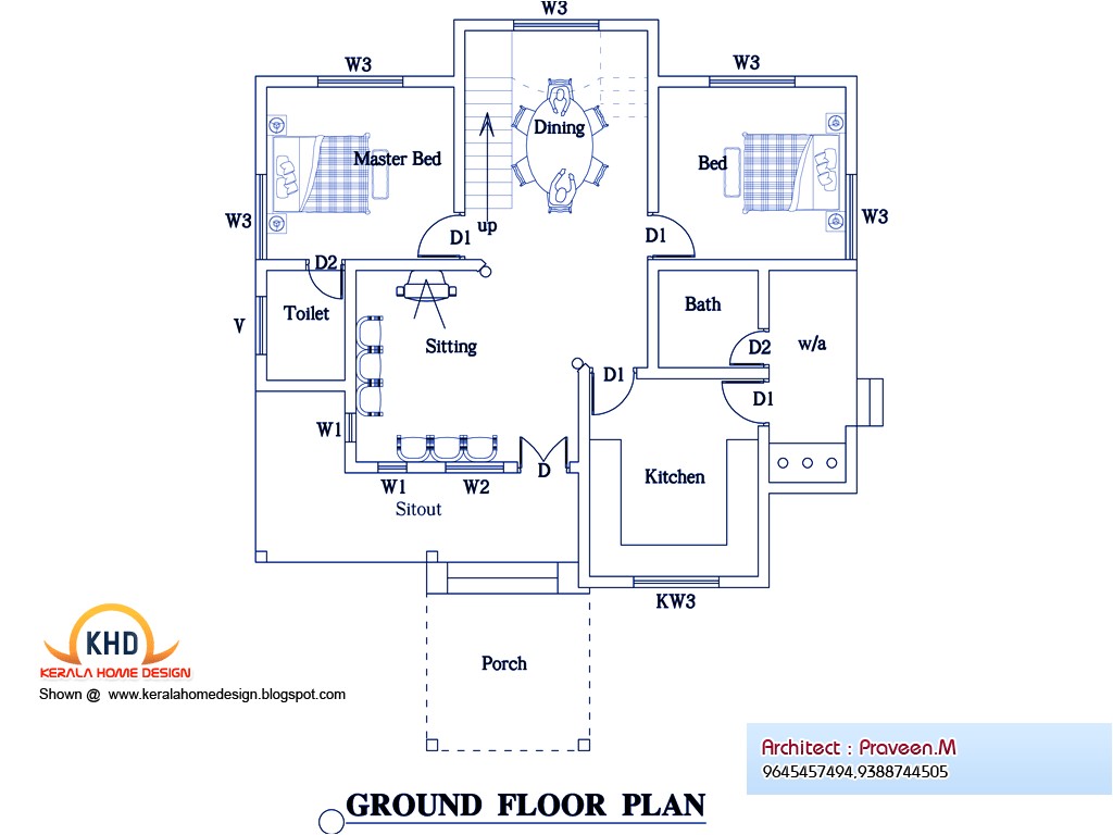 Kerala Home Designs Plans 3 Bedroom Home Plan and Elevation Kerala Home Design and Kerala Home Designs Plans 3 Bedroom Home Plan and Elevation Kerala Home Design and