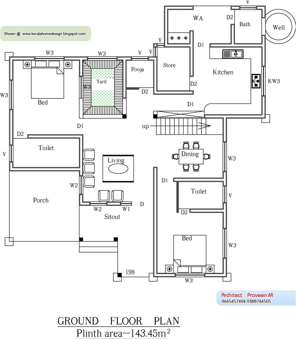 Kerala Home Floor Plans August 2010 Kerala Home Design and Floor Plans