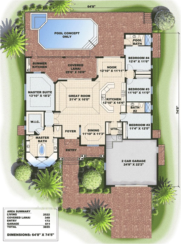 Key West Style Home Floor Plans Key West Charm 66160gw 1st Floor Master Suite Cad Key West Style Home Floor Plans Key West Charm 66160gw 1st Floor Master Suite Cad