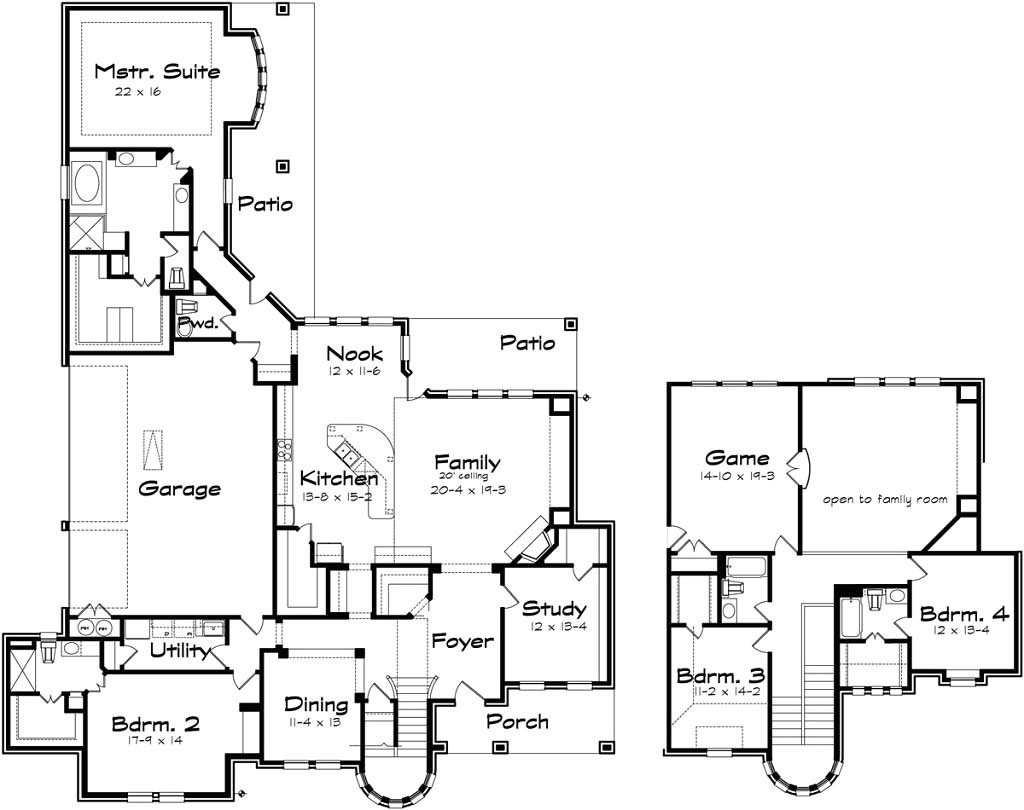 Large Family Home Plans Two Story Large Family Home Plans with Game Room Large Family Home Plans Two Story Large Family Home Plans with Game Room