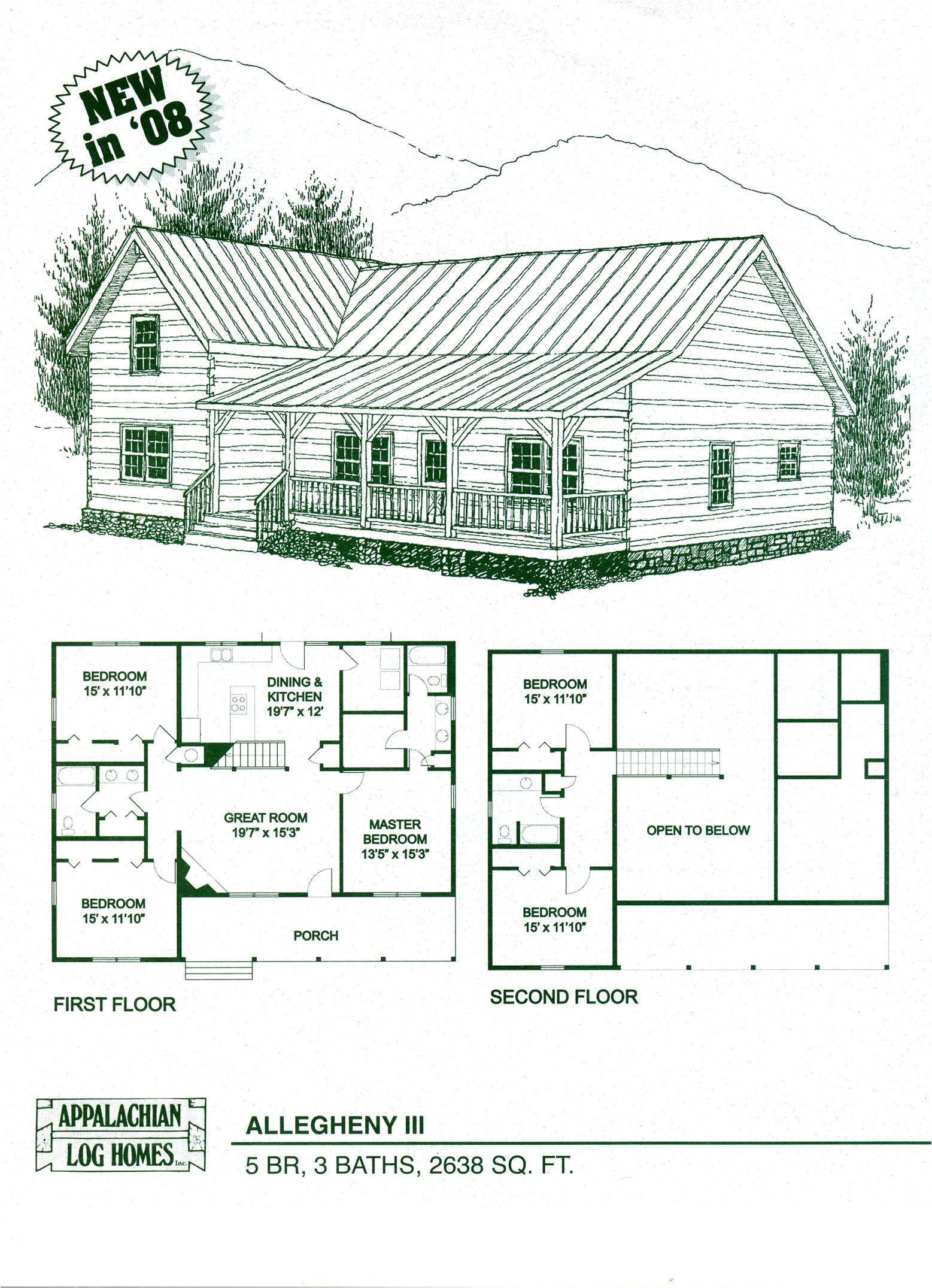 Log Home Floor Plans and Design Log Home Floor Plans Log Cabin Kits Appalachian Log