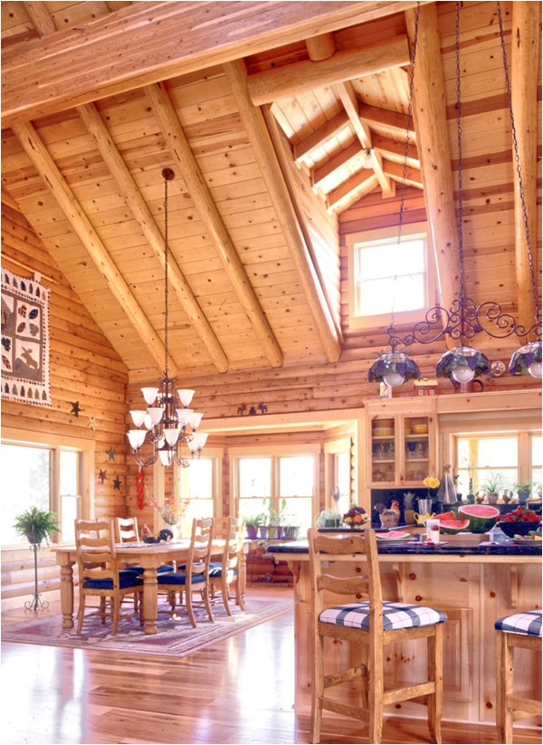 Log Home Open Floor Plans Open Floor Plans Real Log Style