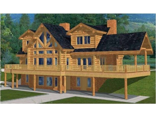 Log Homes with Basement Floor Plans Two Story House Plan with Walkout Basement Log House Log Homes with Basement Floor Plans Two Story House Plan with Walkout Basement Log House