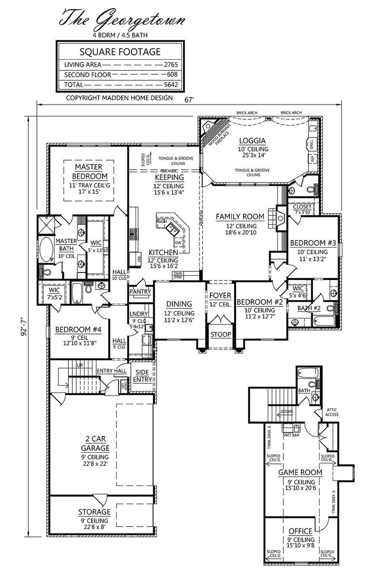 Madden Home Plans Madden Home Design the Georgetown Floor Plans Pinterest Madden Home Plans Madden Home Design the Georgetown Floor Plans Pinterest