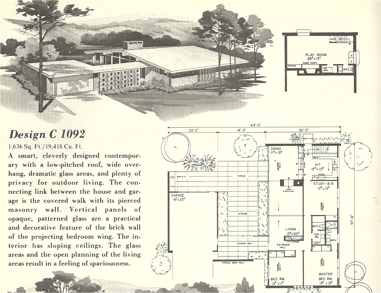 Mid Century Home Plans Vintage House Plans 1092 Antique Alter Ego Mid Century Home Plans Vintage House Plans 1092 Antique Alter Ego