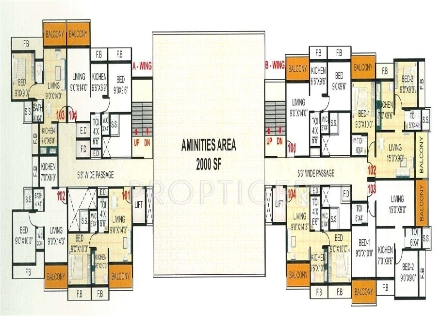 Miracle Homes Floor Plans 930 Sq Ft 2 Bhk 2t Apartment for Sale In Resicom