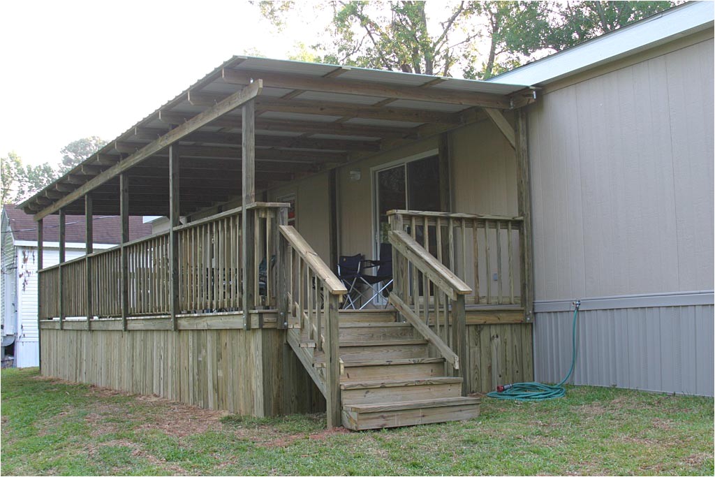 Mobile Home Deck Plans Decks and Porches the Mobile Home Woman