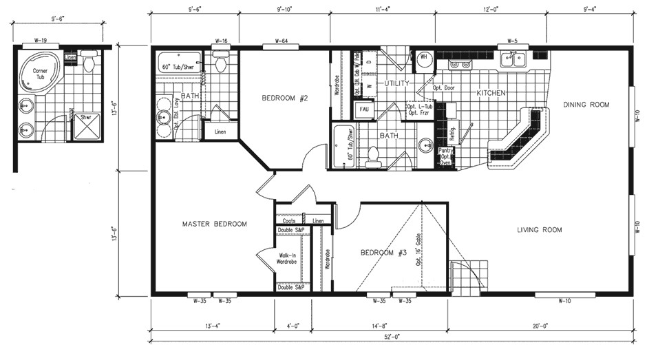 Mobile Home Layout Plans Manufactured Home Plans Smalltowndjs Com