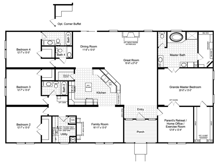 Mobile Home Plans and Designs Best Ideas About Manufactured Homes Floor Plans and 4