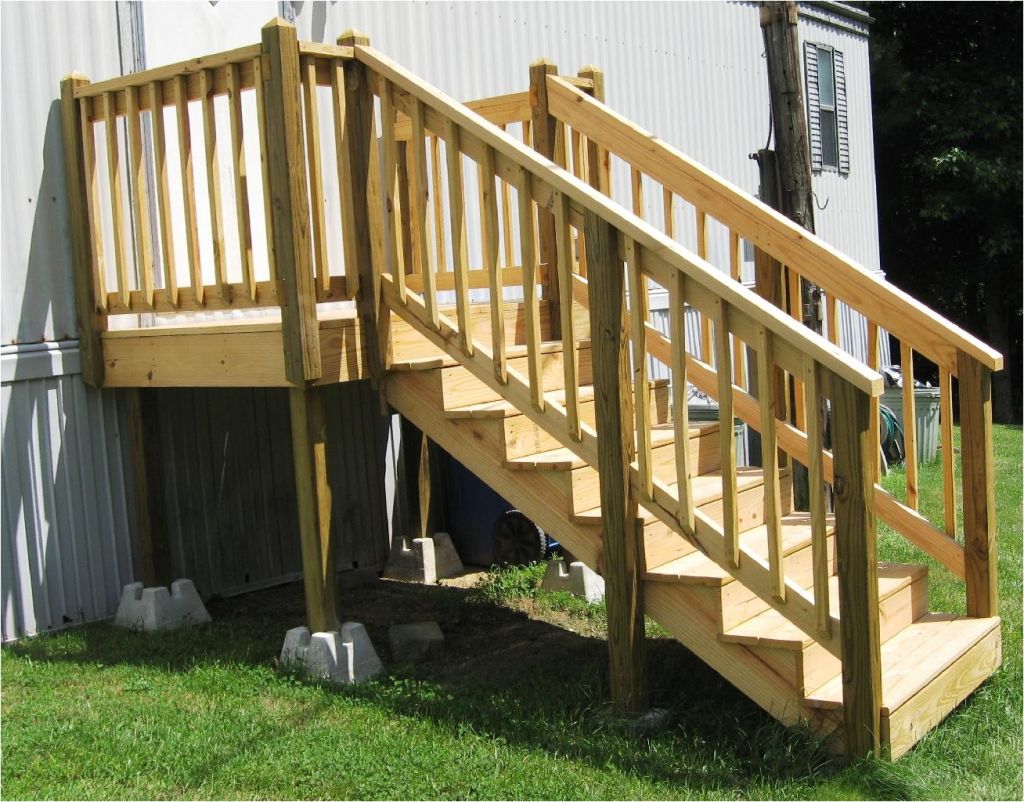 Mobile Home Steps Plans Distinct Mobile Home Porch with Wodoen Stair