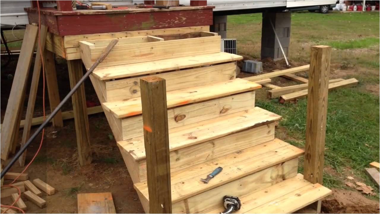 Mobile Home Steps Plans How to Build A Deck Onto A Used Mobile Home Youtube Mobile Home Steps Plans How to Build A Deck Onto A Used Mobile Home Youtube