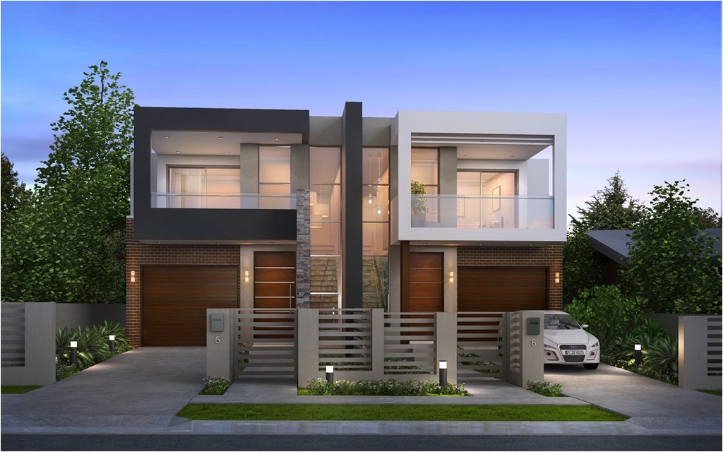 Modern Duplex Home Plans Taking A Look at Modern Duplex House Plans Modern House