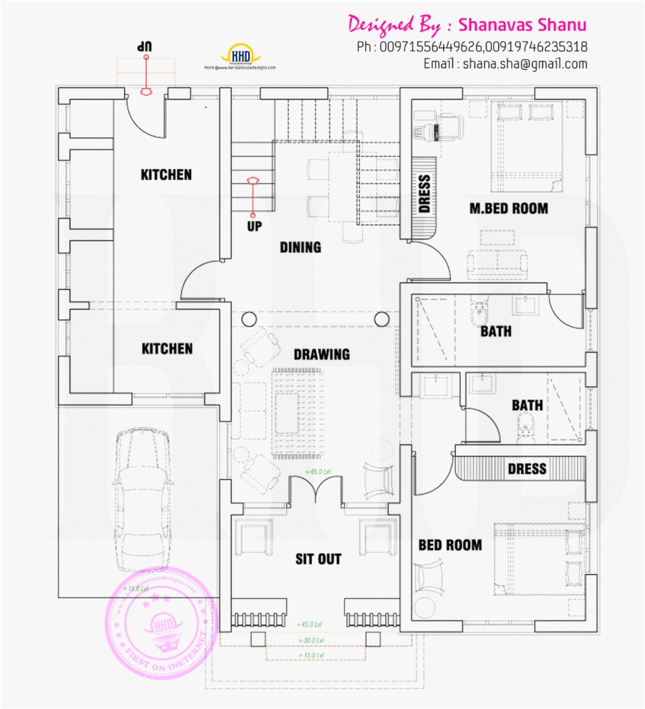 Modern Home Design Plans One Floor Floor Plan Of Modern Single Floor Home Indian House Plans Modern Home Design Plans One Floor Floor Plan Of Modern Single Floor Home Indian House Plans