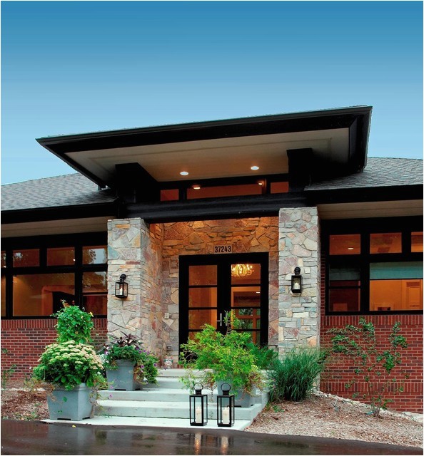 Modern Prairie Style Home Plans Prairie Style Home Contemporary Entry Detroit by Modern Prairie Style Home Plans Prairie Style Home Contemporary Entry Detroit by