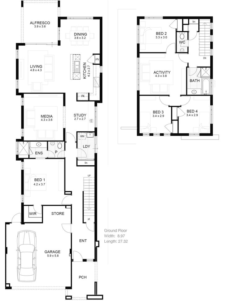 Narrow Floor Plans for Houses the 25 Best Narrow House Plans Ideas On Pinterest