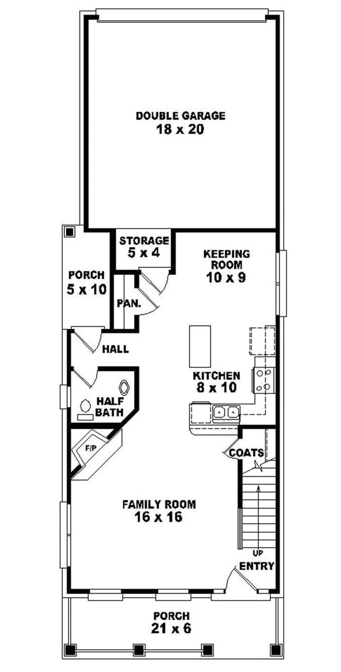 Narrow House Plans with Garage In Back House Plans for Narrow Lots with Rear Garage 2018 House