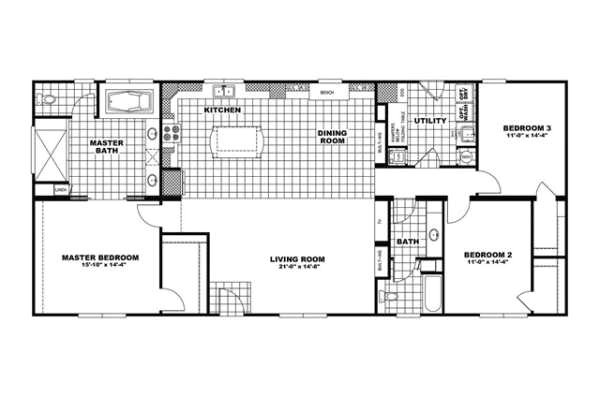 Norris Homes Floor Plans Manufactured Home Floor Plan Clayton norris Super D Norris Homes Floor Plans Manufactured Home Floor Plan Clayton norris Super D