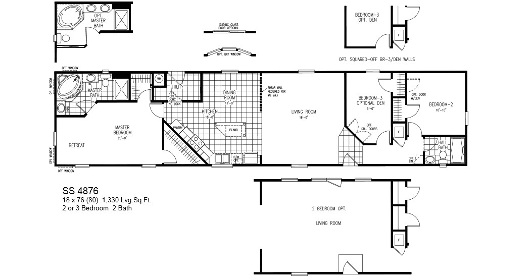 Oak Creek Modular Home Floor Plans Oak Creek Floor Plans for Manufactured Homes San Antonio