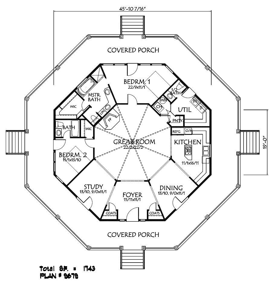 Octagon Homes Floor Plans Main Floor Octagon House Plans Pinterest