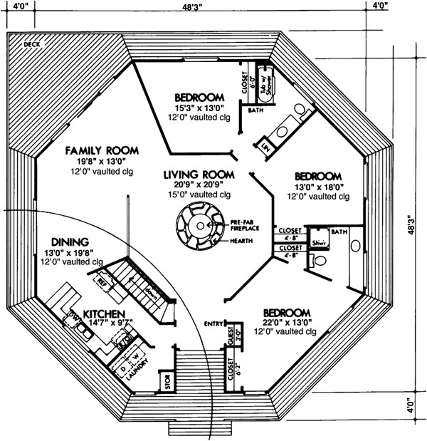 Octagon Homes Floor Plans Octagon Cabin Plans Octagon Homes Floor Plans Octagon Cabin Plans