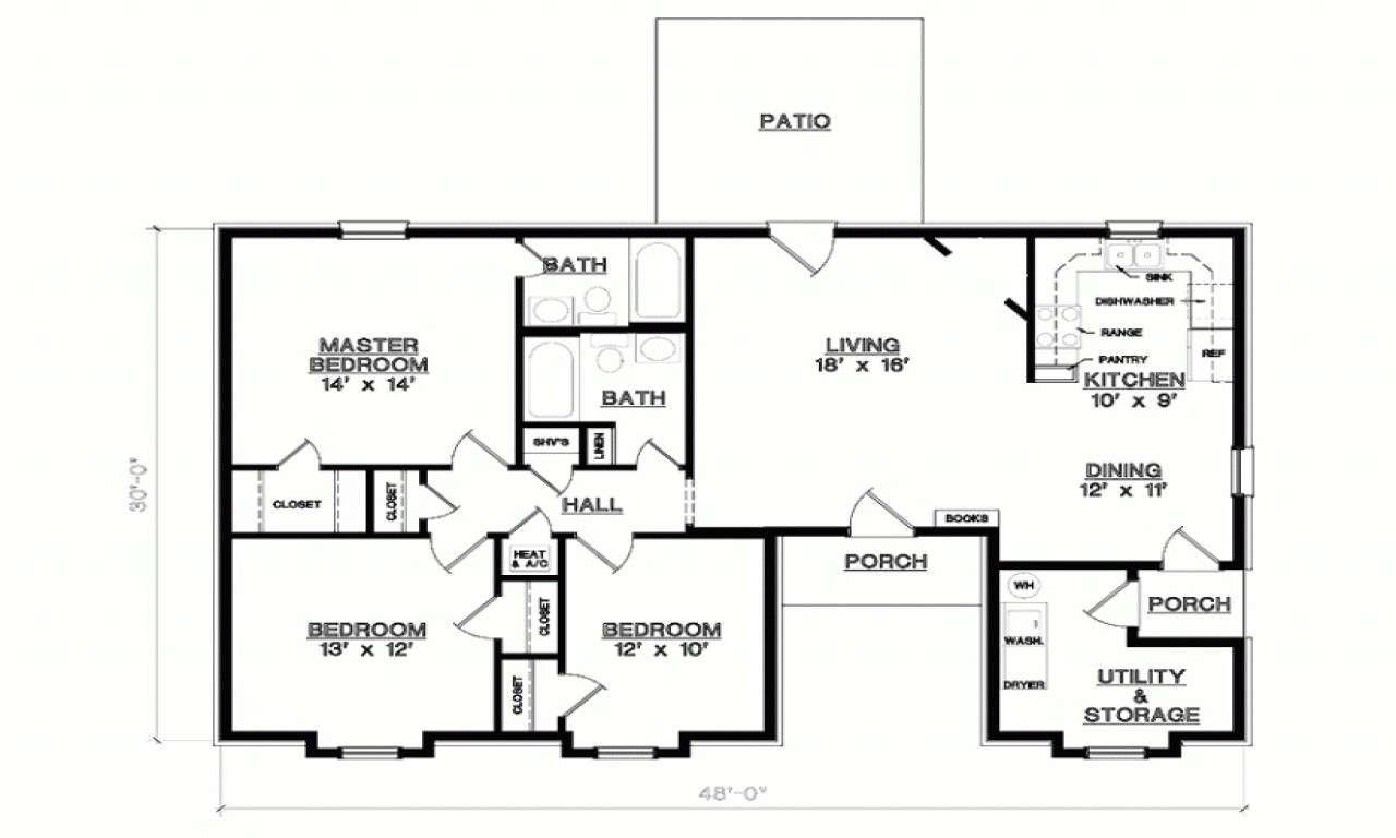 One Floor House Plans 3 Bedrooms 3 Bedroom 1 Floor Plans Simple 3 Bedroom House Floor Plans One Floor House Plans 3 Bedrooms 3 Bedroom 1 Floor Plans Simple 3 Bedroom House Floor Plans