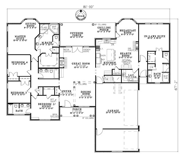 One Floor House Plans with Inlaw Suite House Plans with A Mother In Law Suite Home Plans at