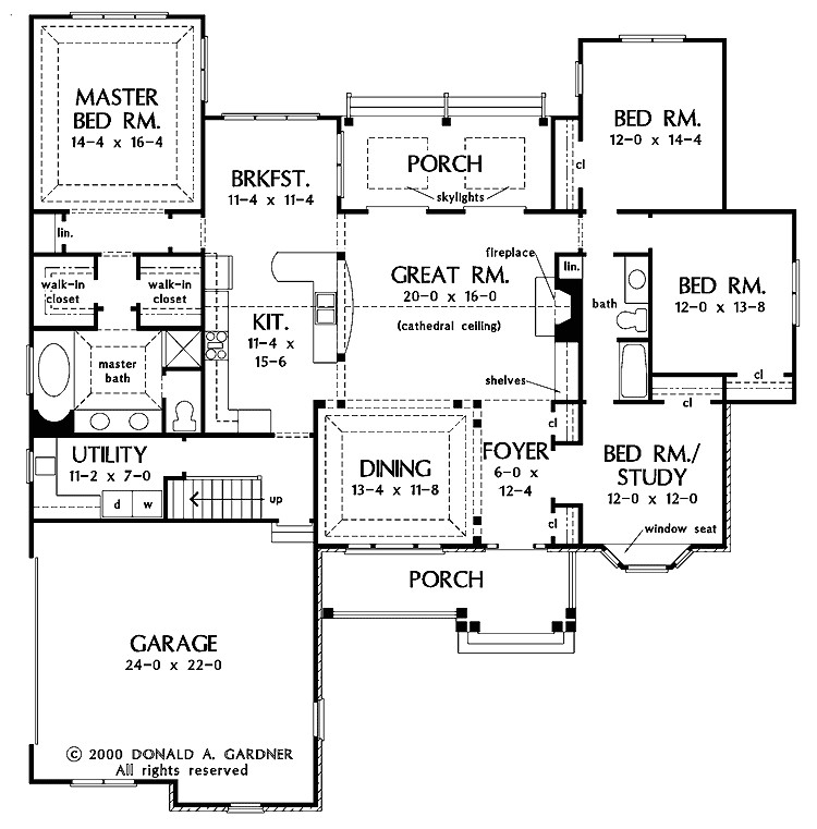 Open area House Plans One Story Open Floor Plans with 4 Bedrooms Generous One