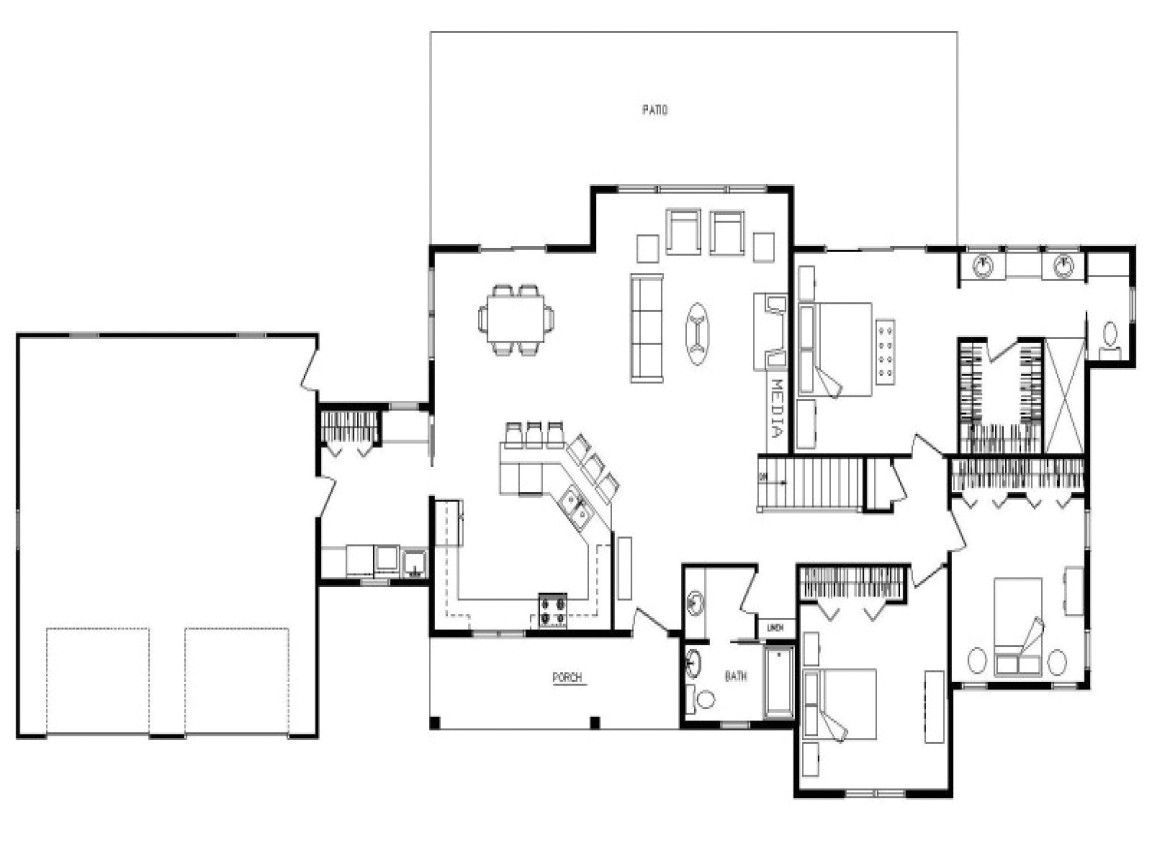 Open Concept Ranch Home Floor Plans Ranch Open Floor Plan Design Open Concept Ranch Floor