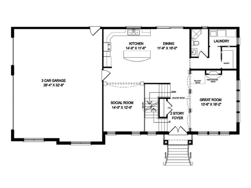Open Floor Plans for One Story Homes One Story Houses Open Floor Plans Eplans Traditional House Open Floor Plans for One Story Homes One Story Houses Open Floor Plans Eplans Traditional House