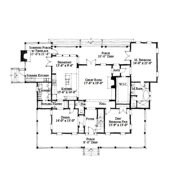 Palmetto Bluff House Plans Allison Ramsey Architects Floorplan for Palmetto Bluff Palmetto Bluff House Plans Allison Ramsey Architects Floorplan for Palmetto Bluff