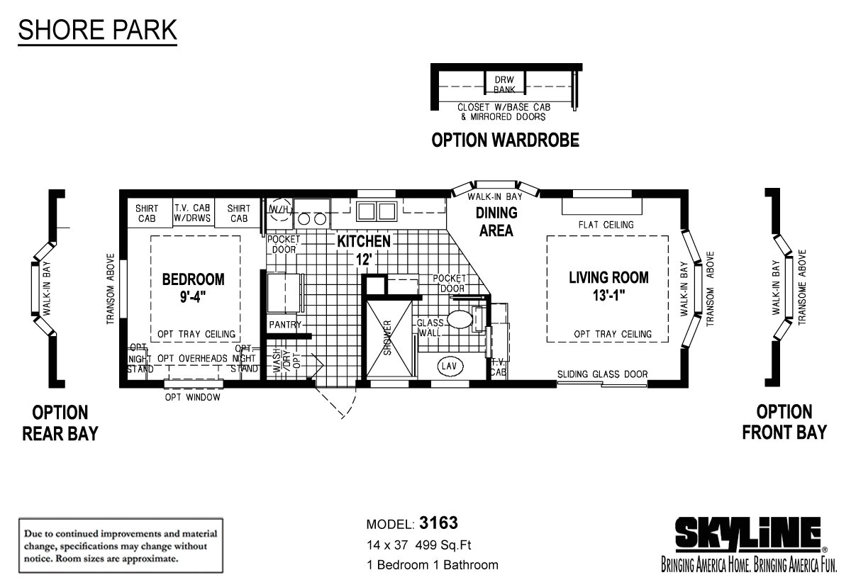 Park Model Mobile Home Floor Plan Shore Park 3163 by Skyline Homes Park Models Park Model Mobile Home Floor Plan Shore Park 3163 by Skyline Homes Park Models