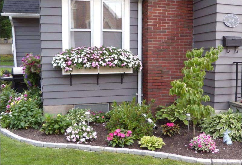 Perennial Flower Bed Plans for Front Of House Flower Beds for Front Of House Landscape Design