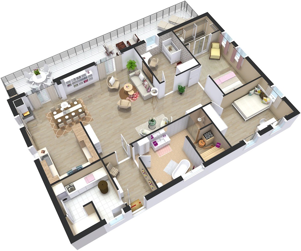 Plan 3d Home Home Plans 3d Roomsketcher