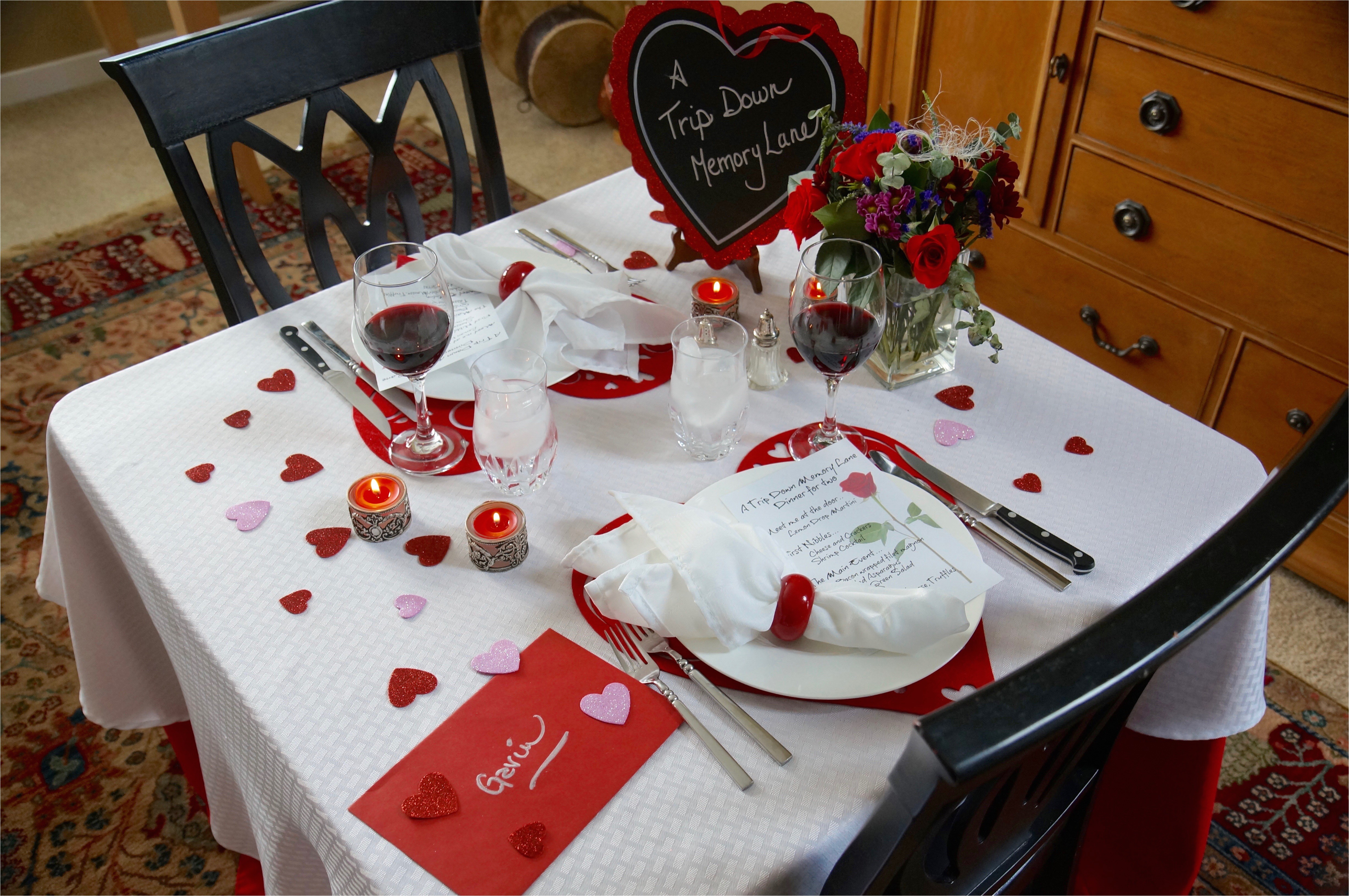 Planning A Romantic Dinner at Home A Romantic Dinner Idea A Trip Down Memory Lane