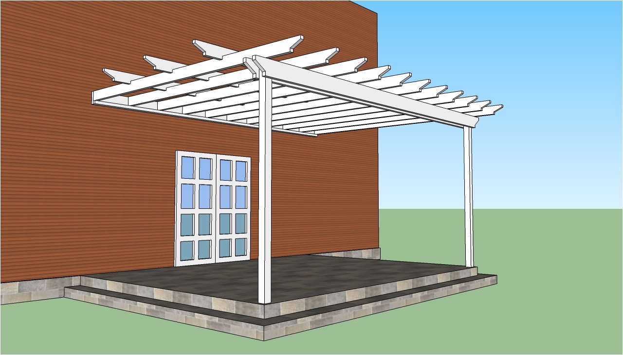 Plans for Pergola attached to House attached Pergola Plans Howtospecialist How to Build