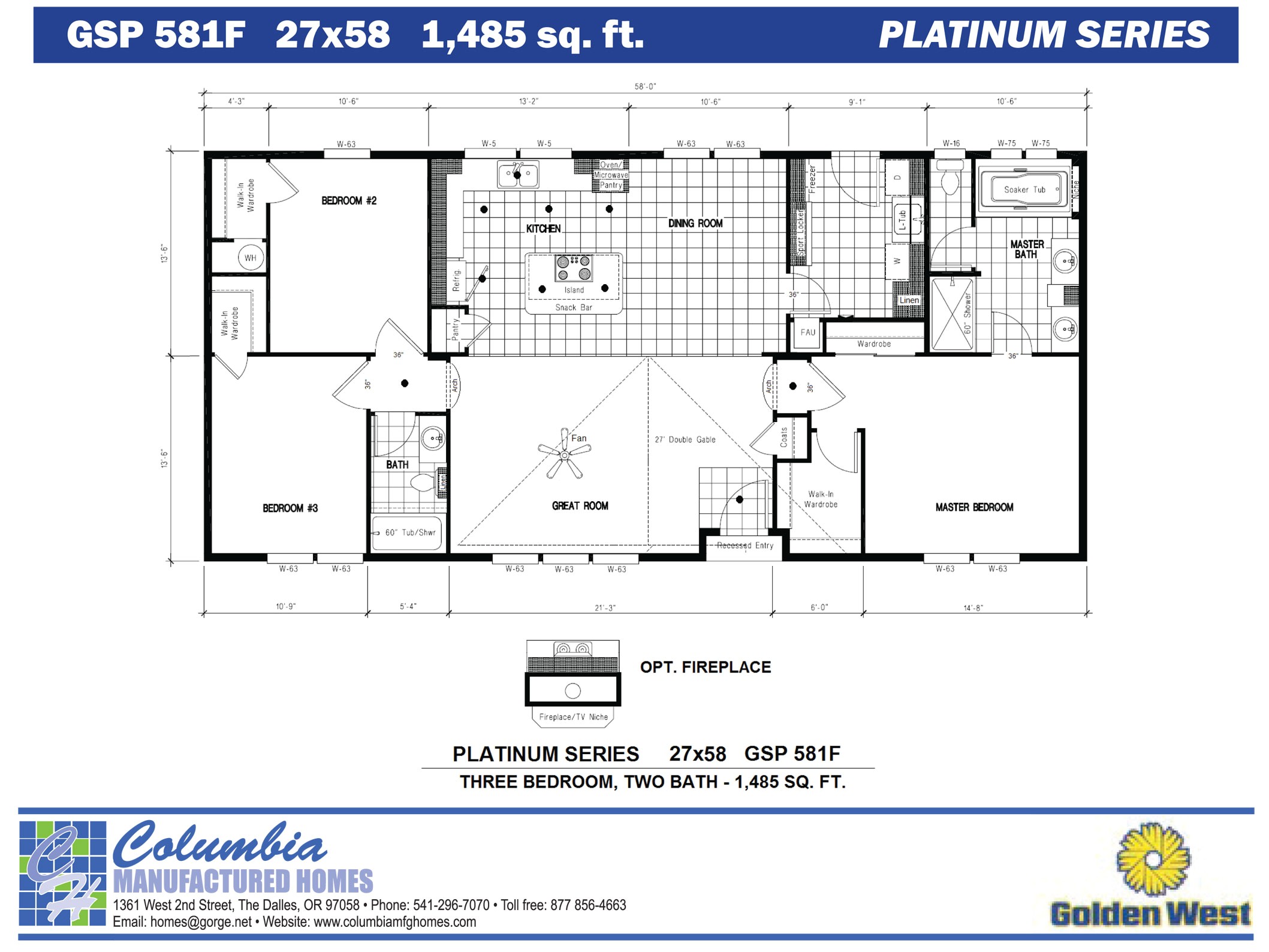 Platinum Homes Floor Plans Columbia Manufactured Homes Golden West Platinum Series Platinum Homes Floor Plans Columbia Manufactured Homes Golden West Platinum Series