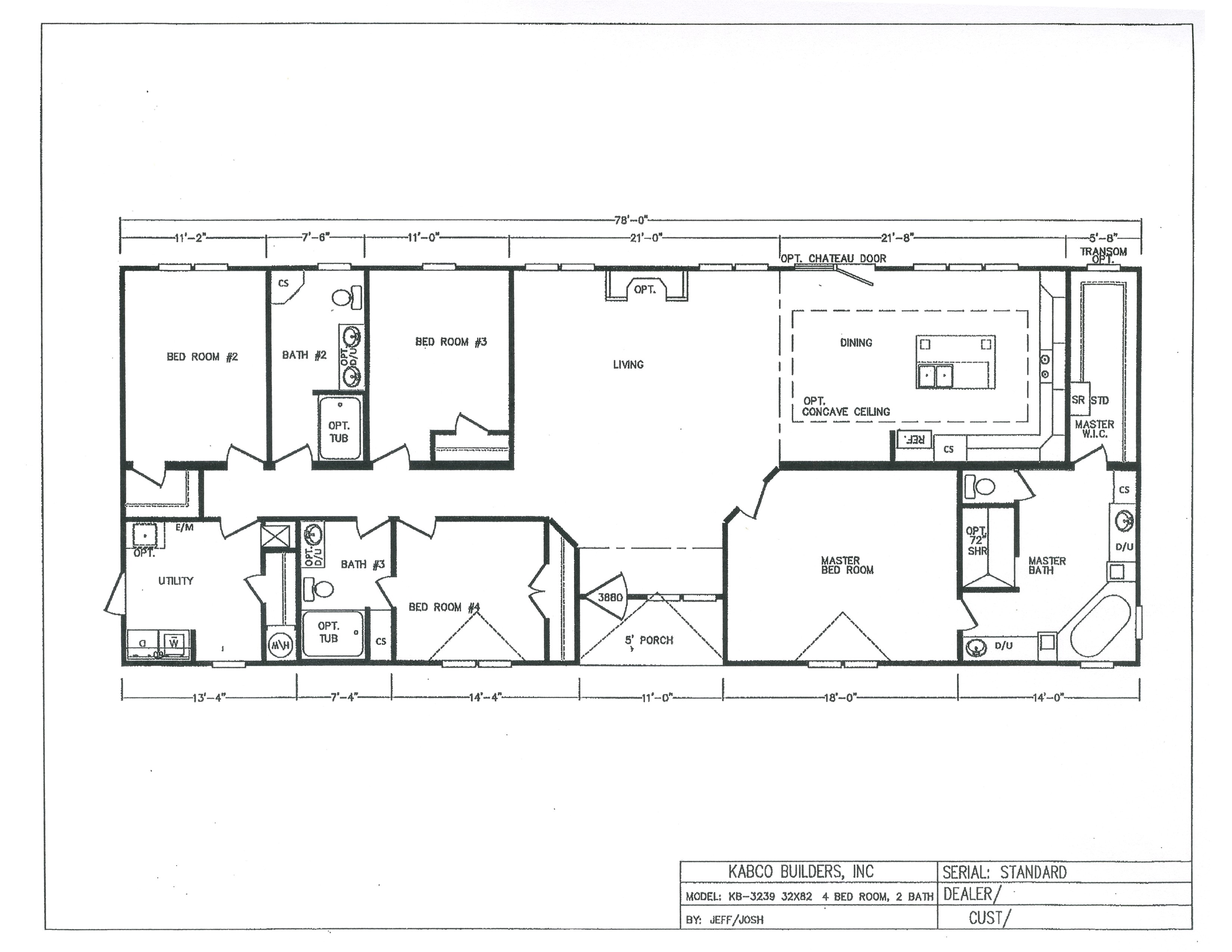 Platinum Homes Floor Plans Kb 32 39 Platinum Doubles Kb 3239 by Kabco Builders Inc Platinum Homes Floor Plans Kb 32 39 Platinum Doubles Kb 3239 by Kabco Builders Inc