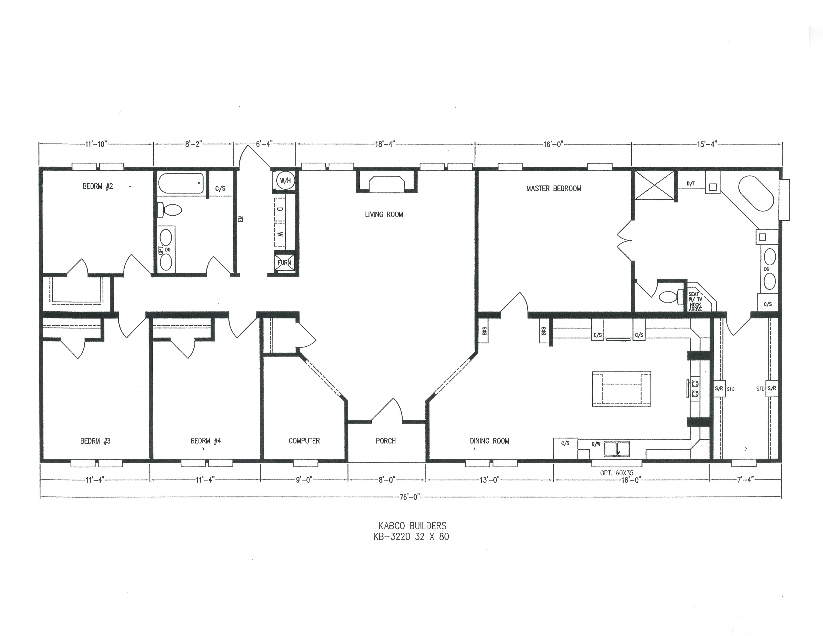 Platinum Homes Floor Plans Kb 3220 Kabco Builders