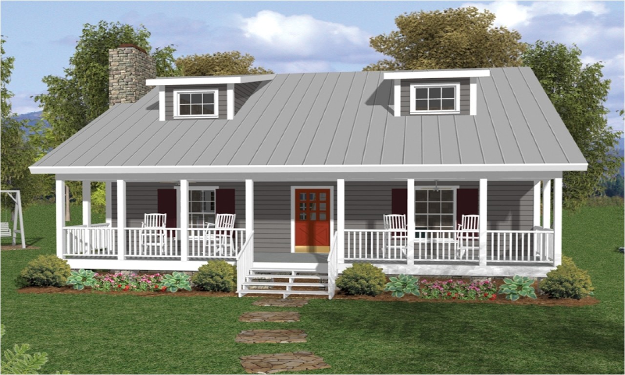 Porch Home Plans One Floor House Plans with Porches