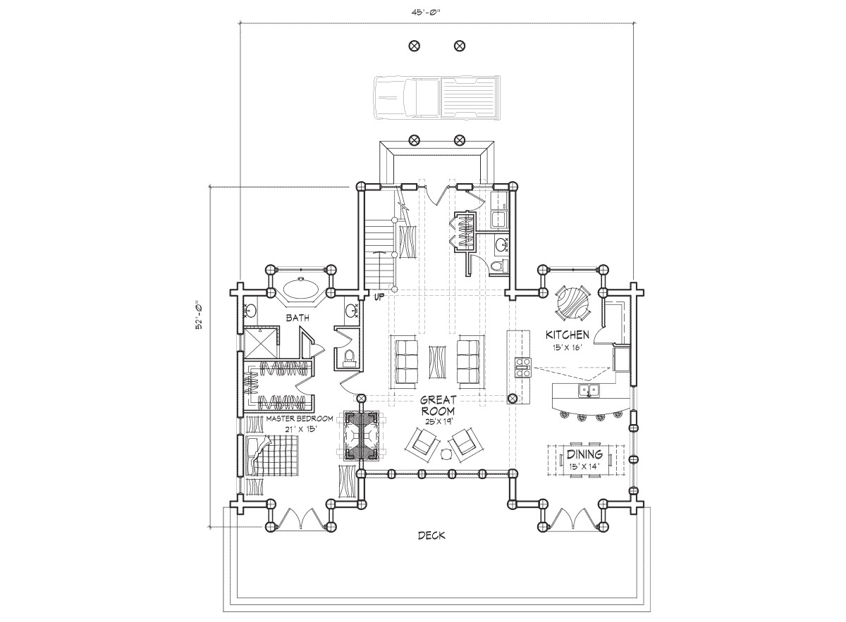 Precision Log Home Floor Plans Rimrock Log Home Floor Plan Precision Log Home Floor Plans Rimrock Log Home Floor Plan