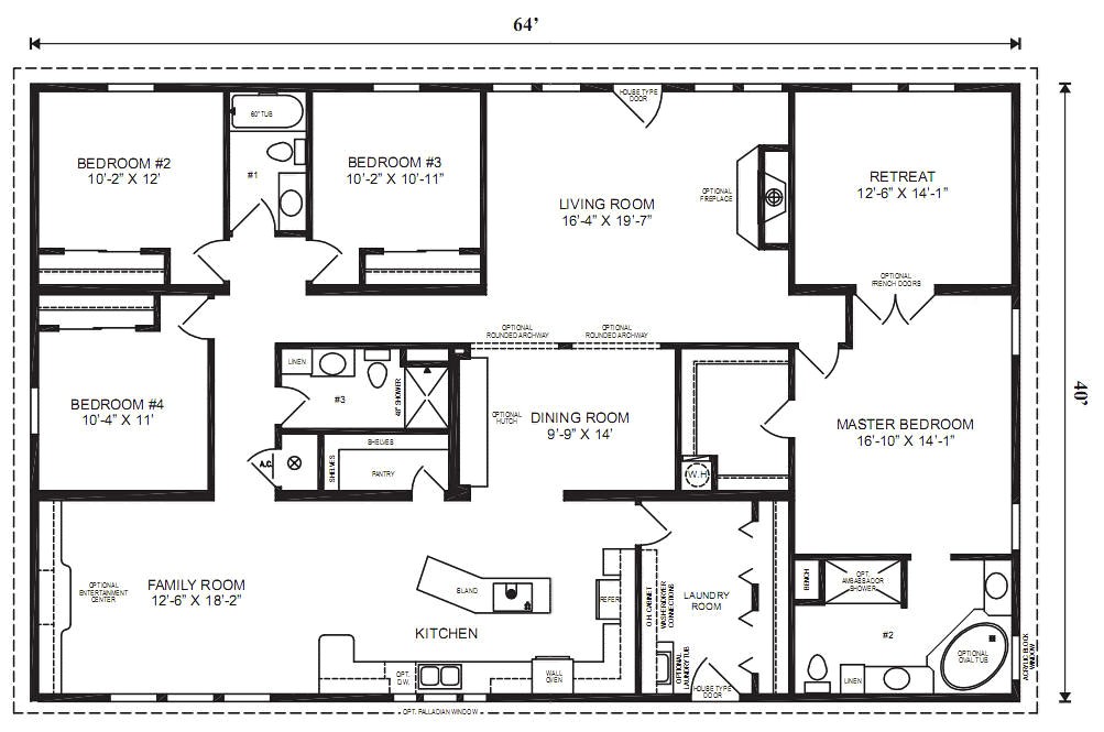 Prefab Home Floor Plans Modular Home Plans 4 Bedrooms Mobile Homes Ideas