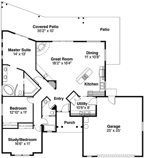 Pueblo Home Plans Pueblo Style House Plan 72191da 1st Floor Master Suite