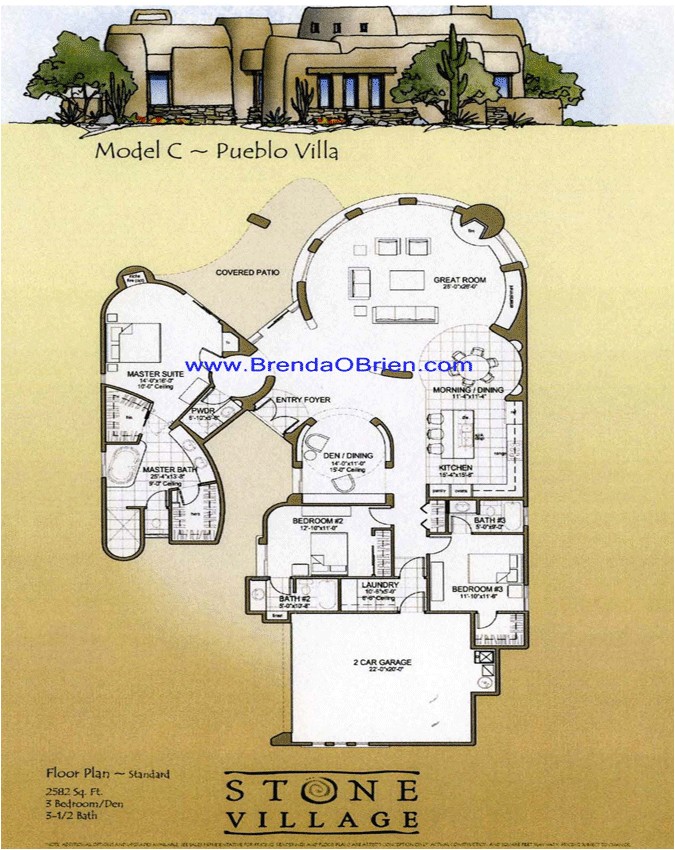 Pueblo Home Plans Stone Village Tucson Arizona Pueblo Floor Plan C Pueblo Home Plans Stone Village Tucson Arizona Pueblo Floor Plan C